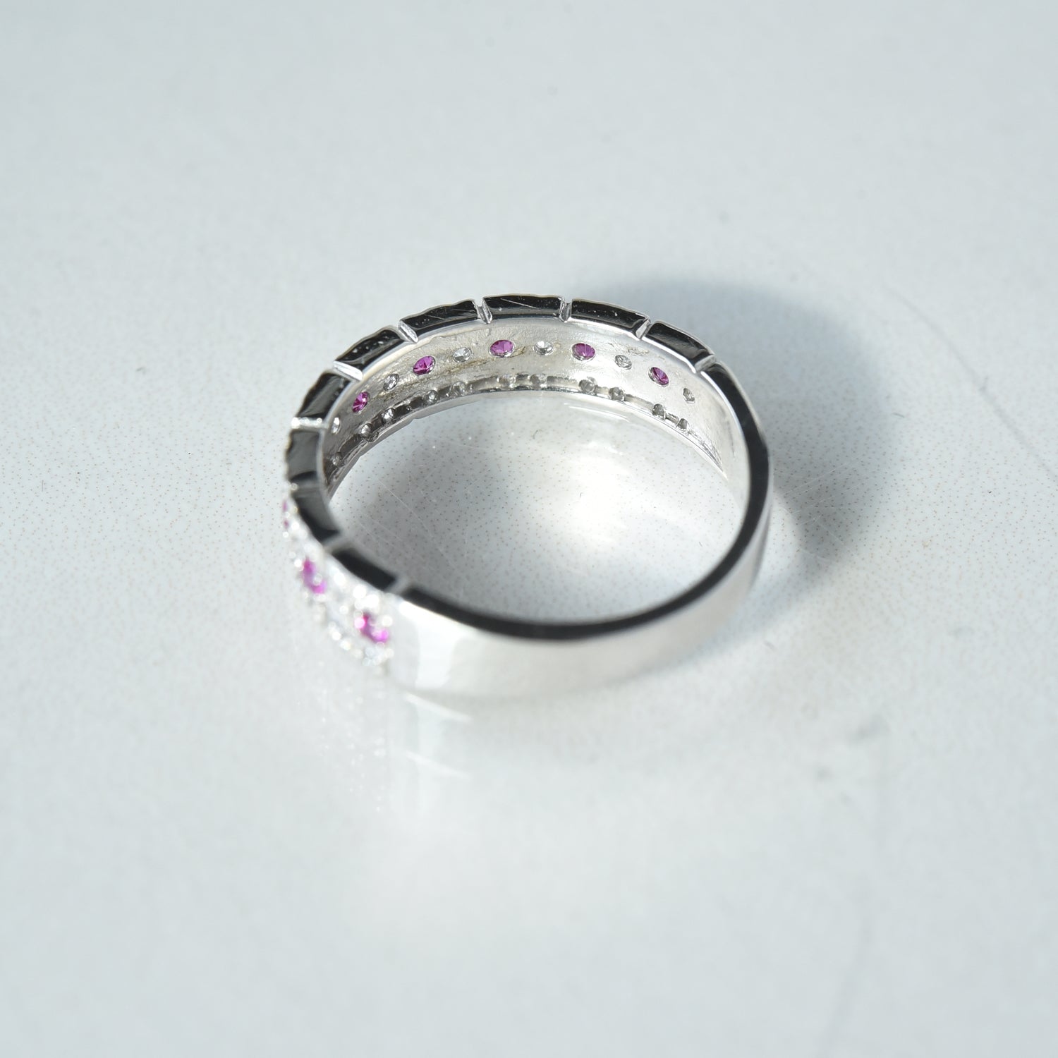Ruby n Diamond Band Ring