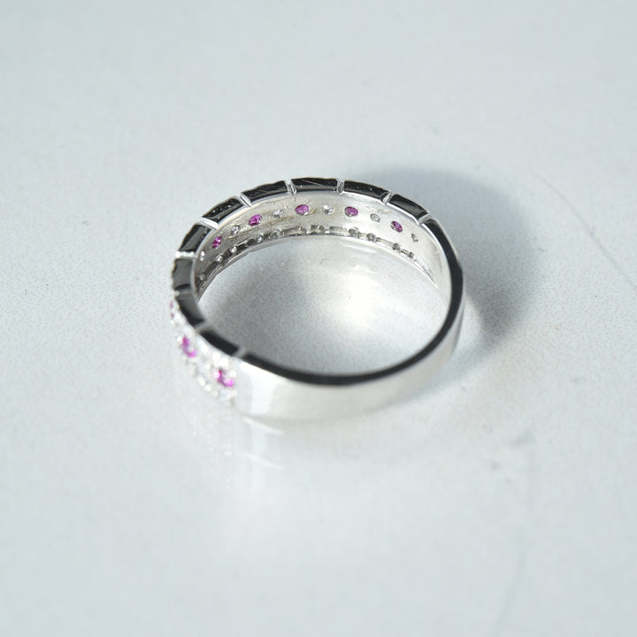 Ruby n Diamond Band Ring