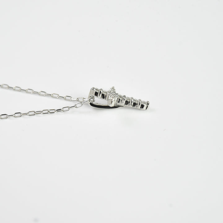 Cross Diamond Pendant with Chain