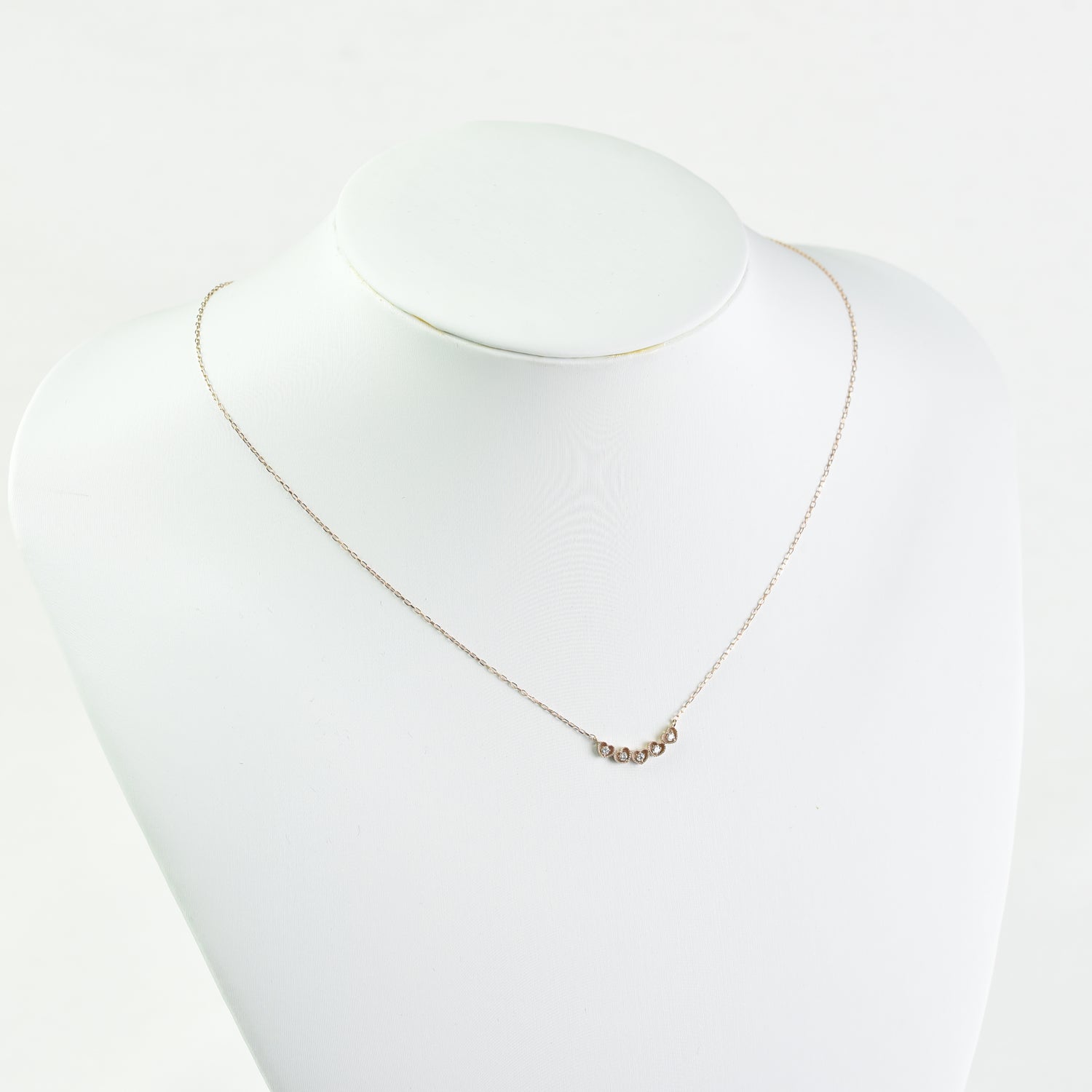Diamonds Inside Hearts Pendant with Chain