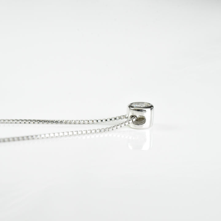 Single Diamond Pendant with Chain