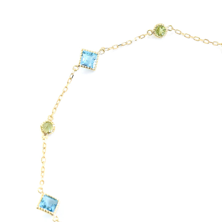EST-Colored Stone Delicate Bracelet