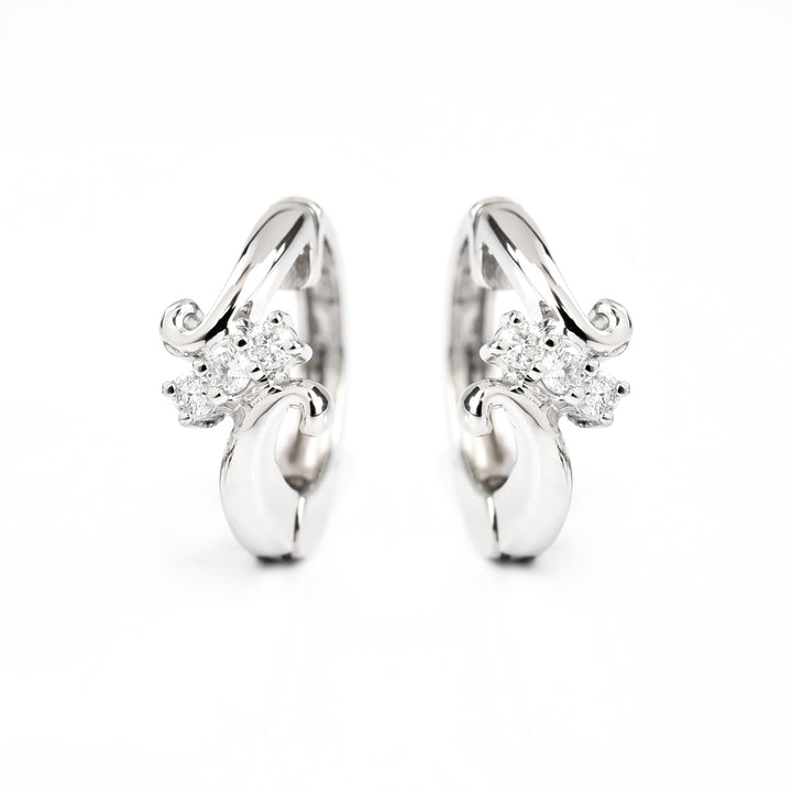 Diamond Curve Earrings