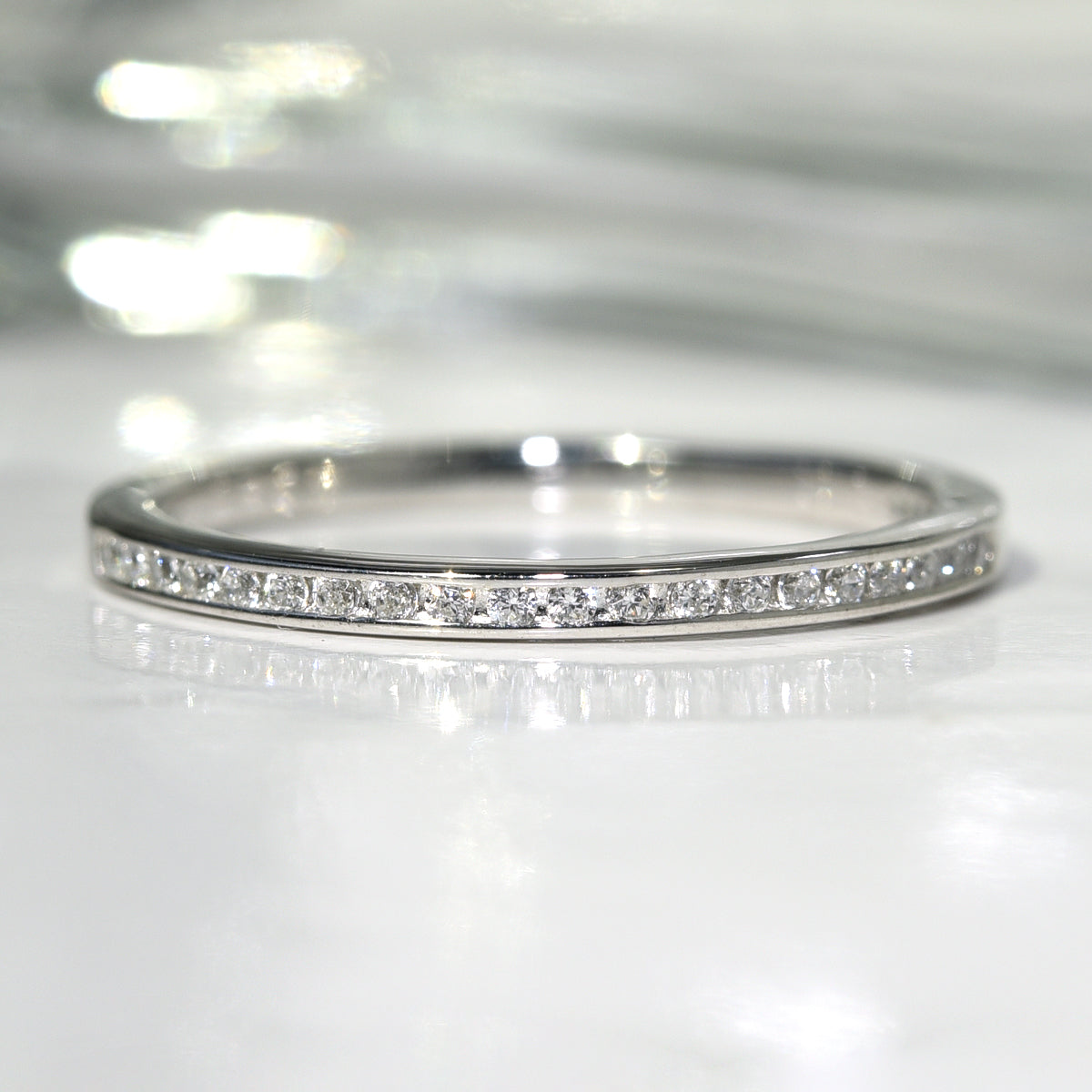 Diamond Line Band Ring