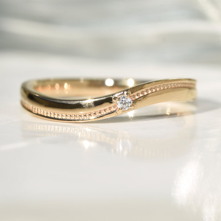 Solitaire S Design Ring