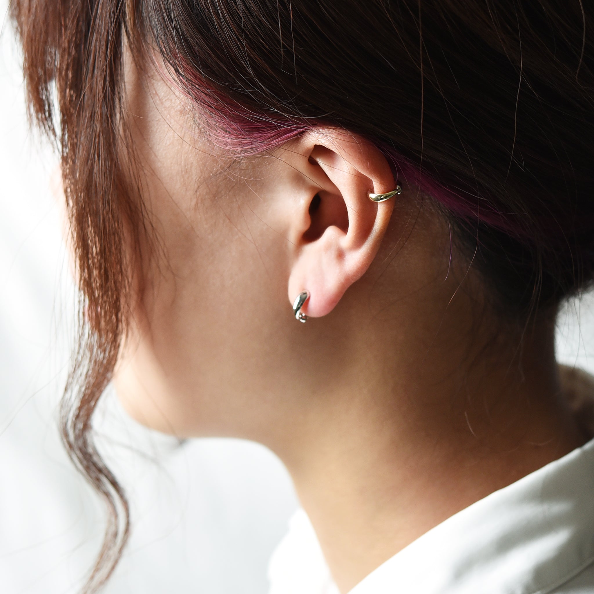 2 Color Earring Cum Ear Cuffs