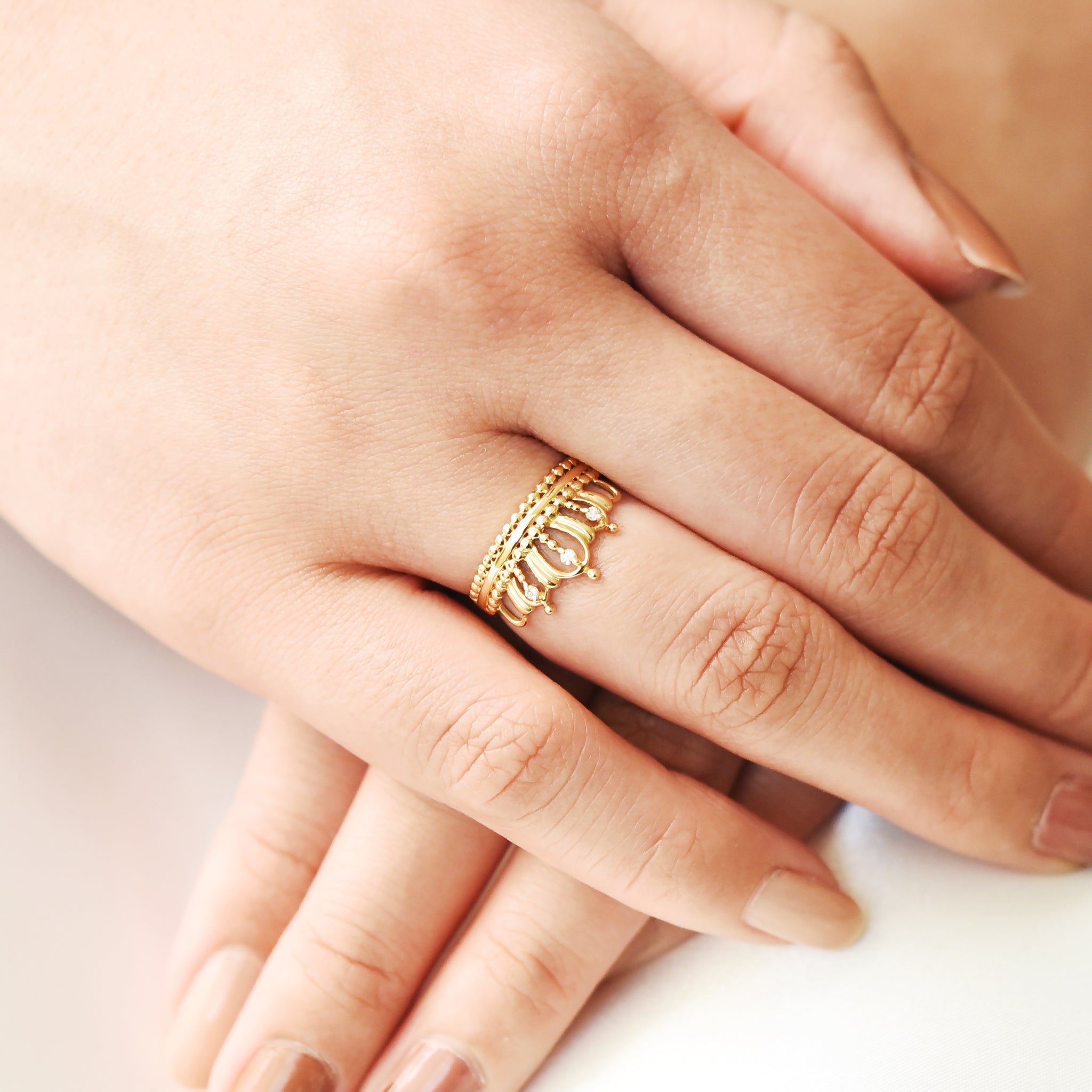 Venetian Crown Diamond Ring