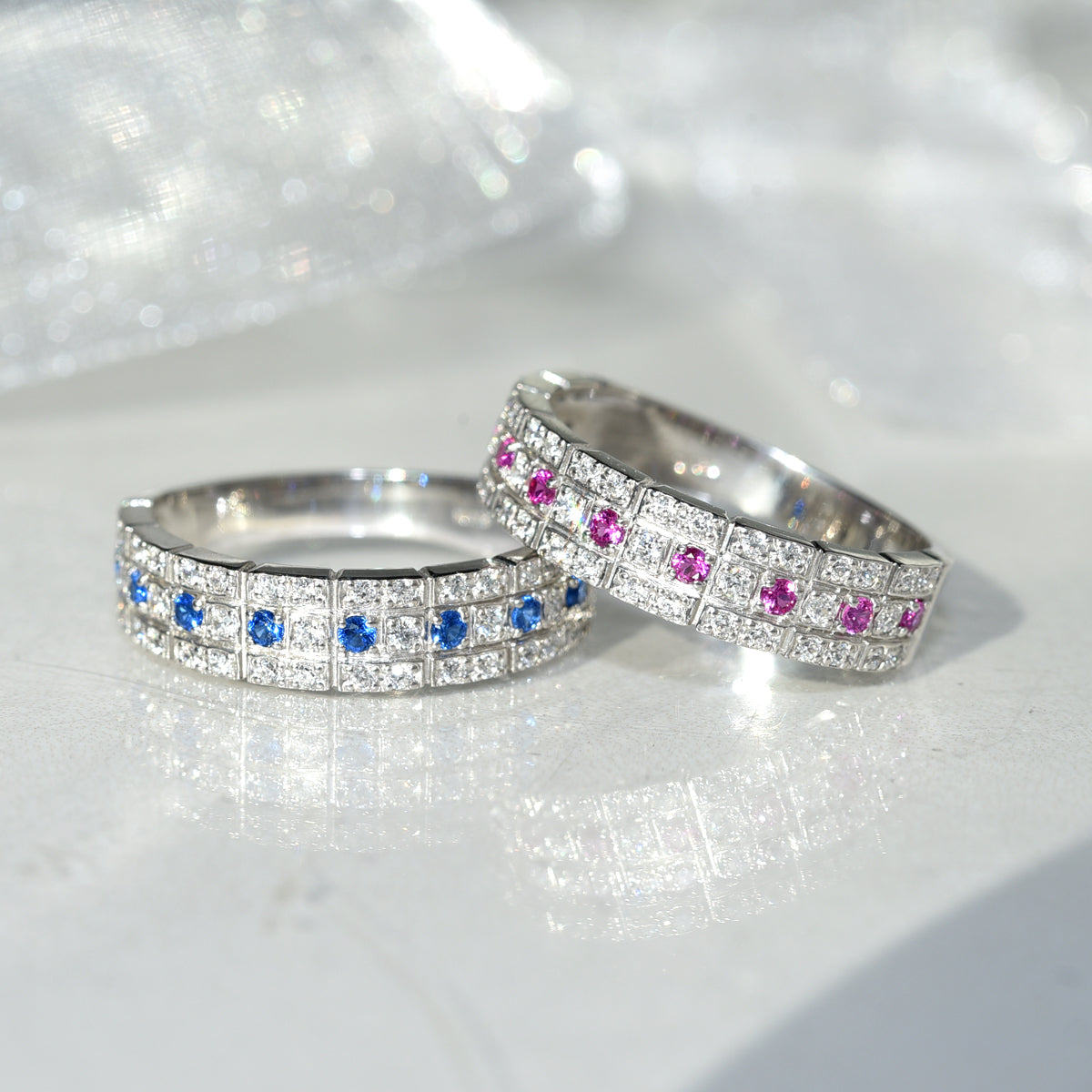 Ruby n Diamond Band Ring