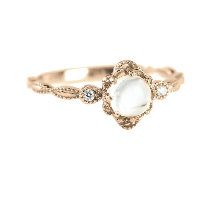 Vintage Style Diamond n Stone Ring