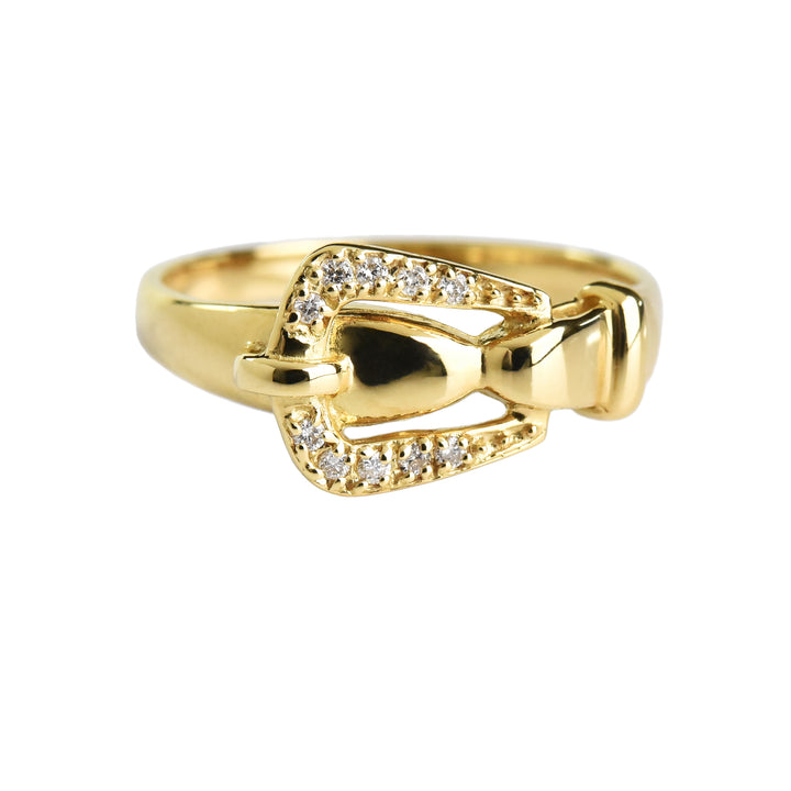 Buckle Diamond Ring