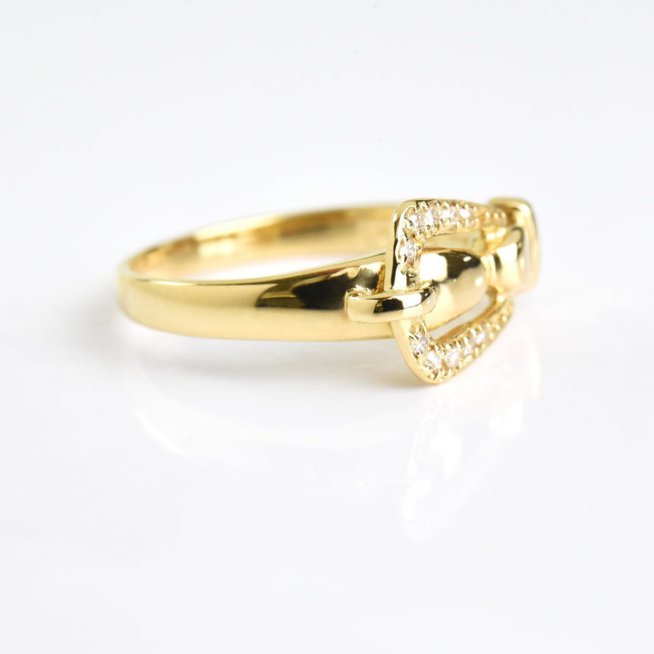 Buckle Diamond Ring