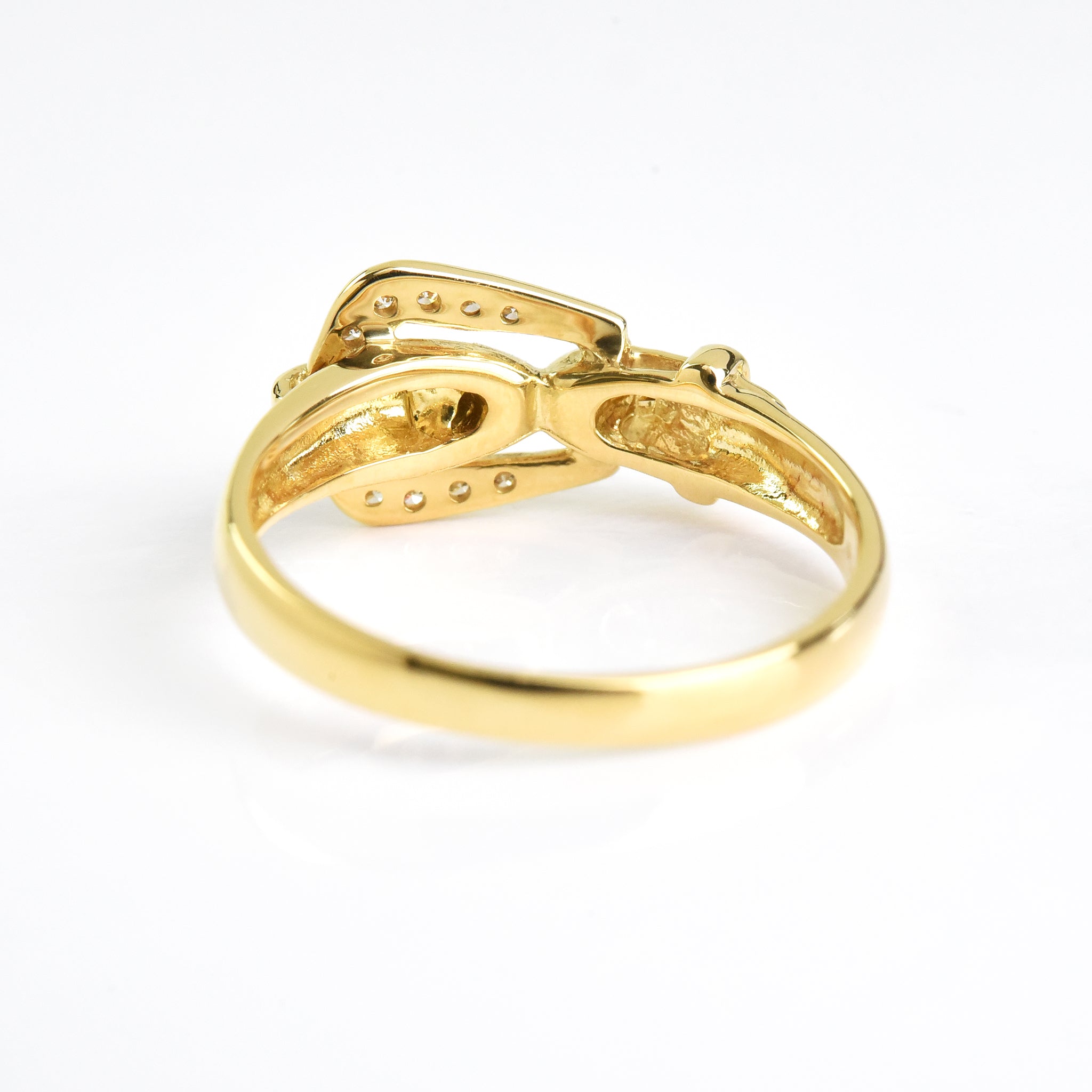 Buckle Diamond Ring