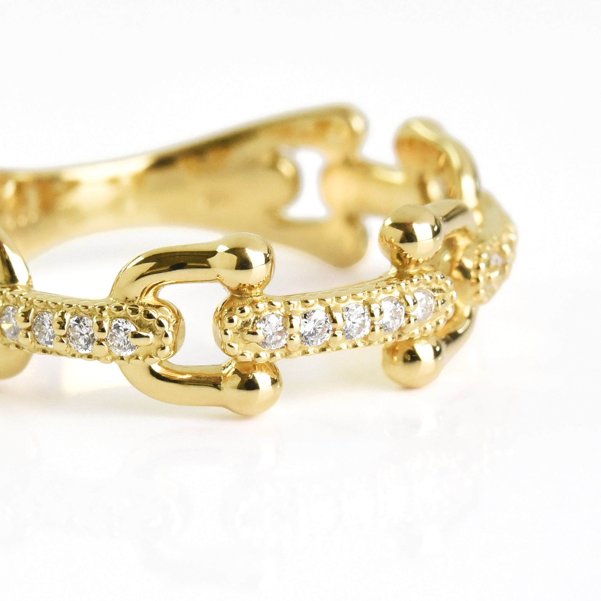 Chain Diamond Ring