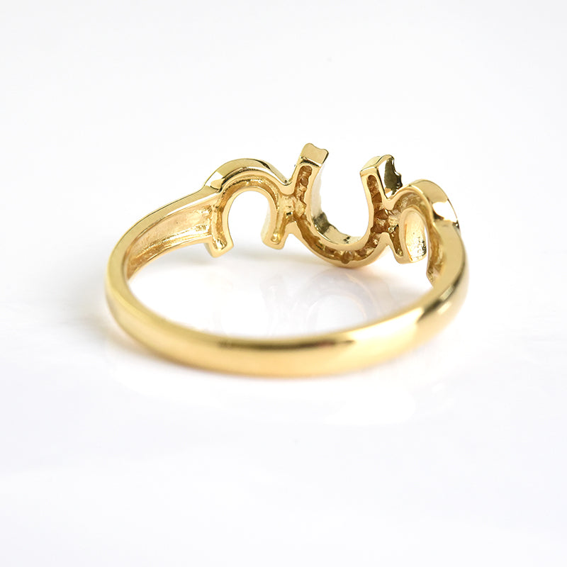 Horse Shoe Diamond Ring