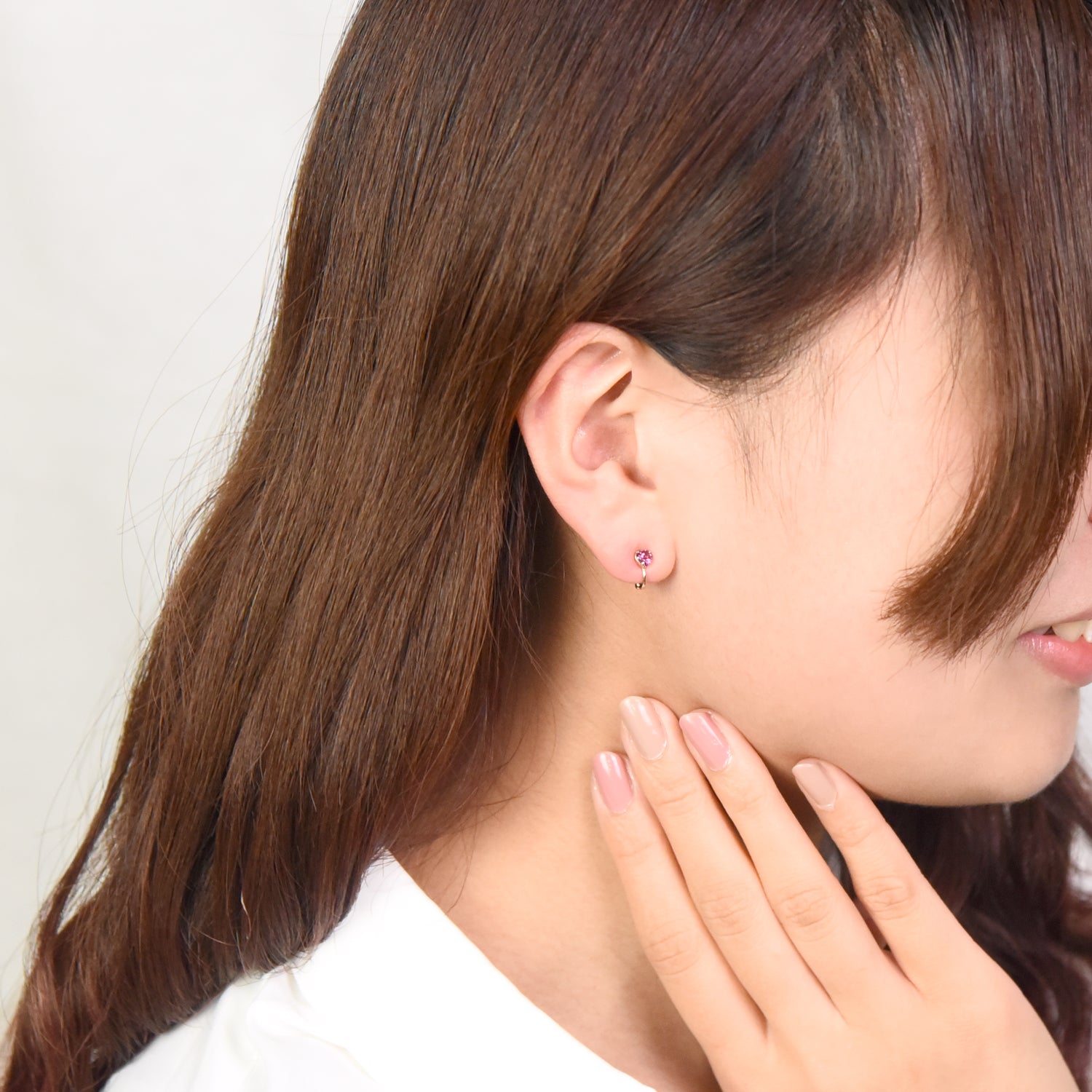 Heart Diamond n Stone Ear Cuffs