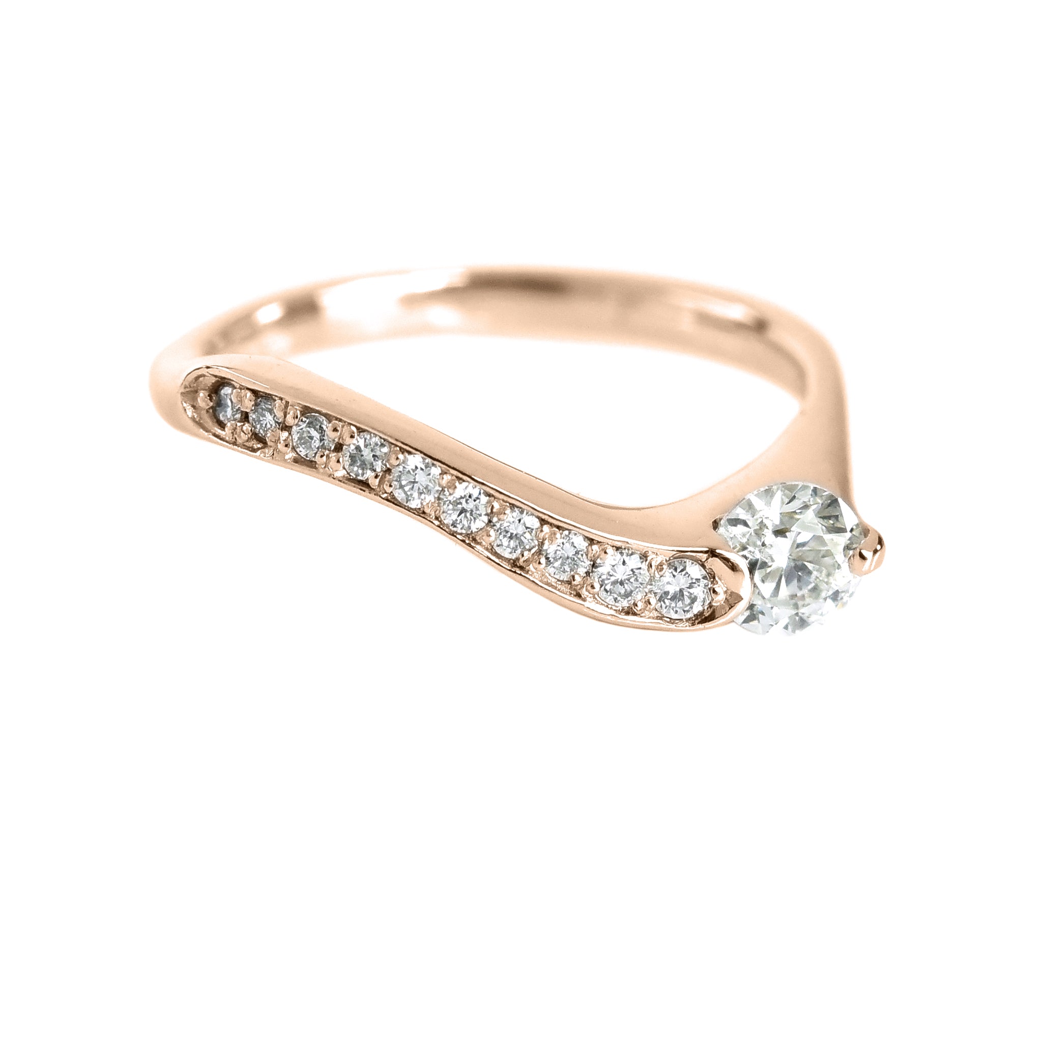Asymetrical Diamond Ring
