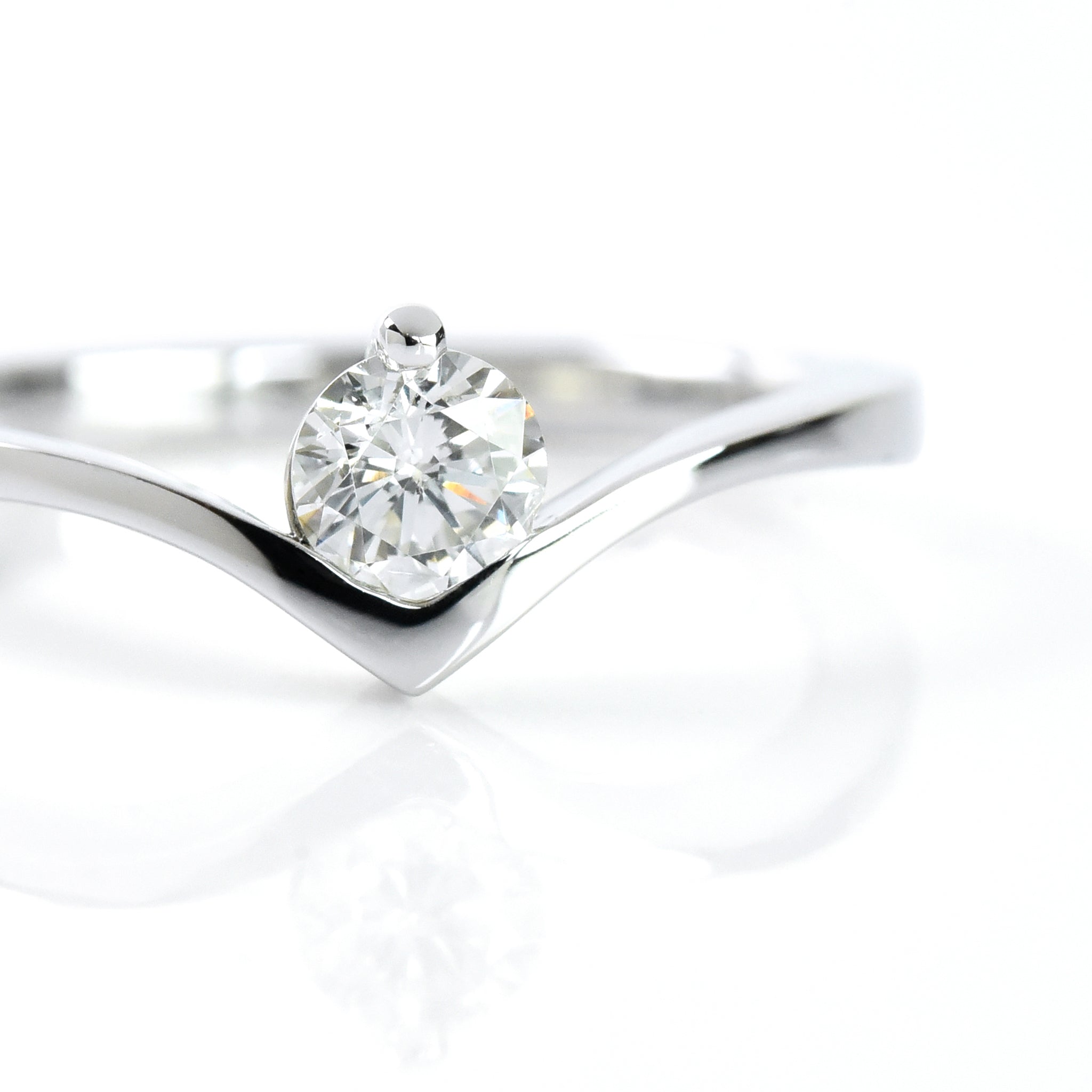 Crown Solitaire Ring