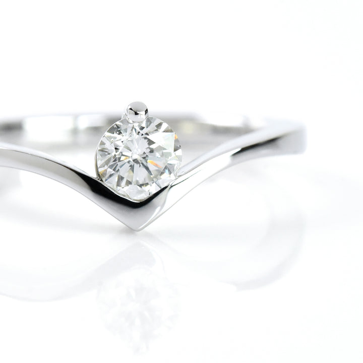 Crown Solitaire Ring