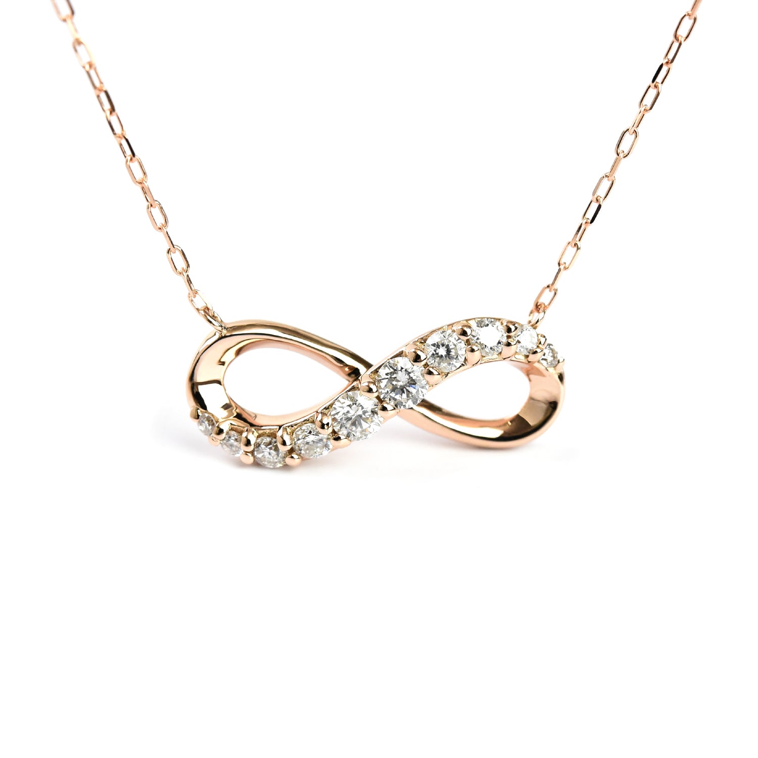 Divine Infinity Diamond Pendant With Chain