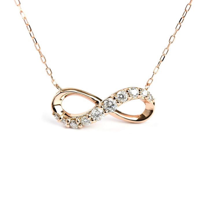 Divine Infinity Diamond Pendant With Chain