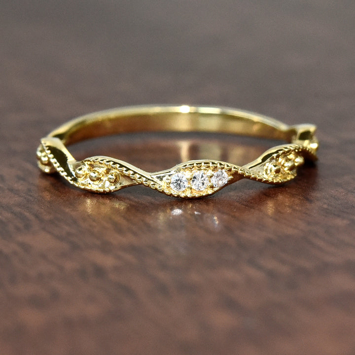Twisted Diamond Ring