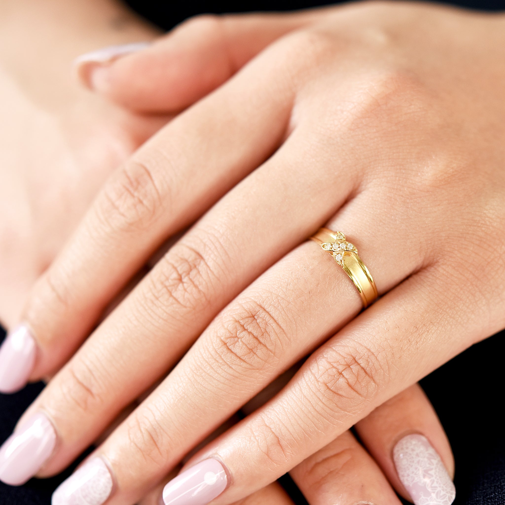 Cross Diamond Ring