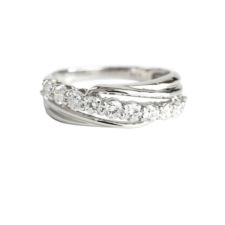 Slanting Diamond Ring