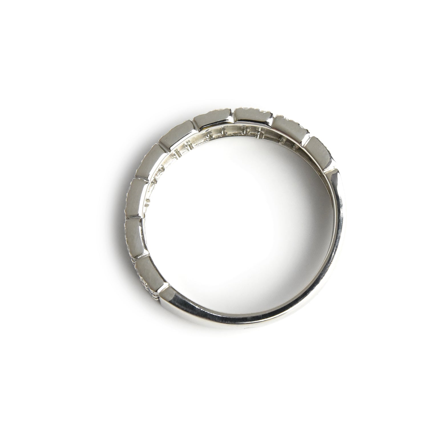 Sapphire n Diamond Block Ring