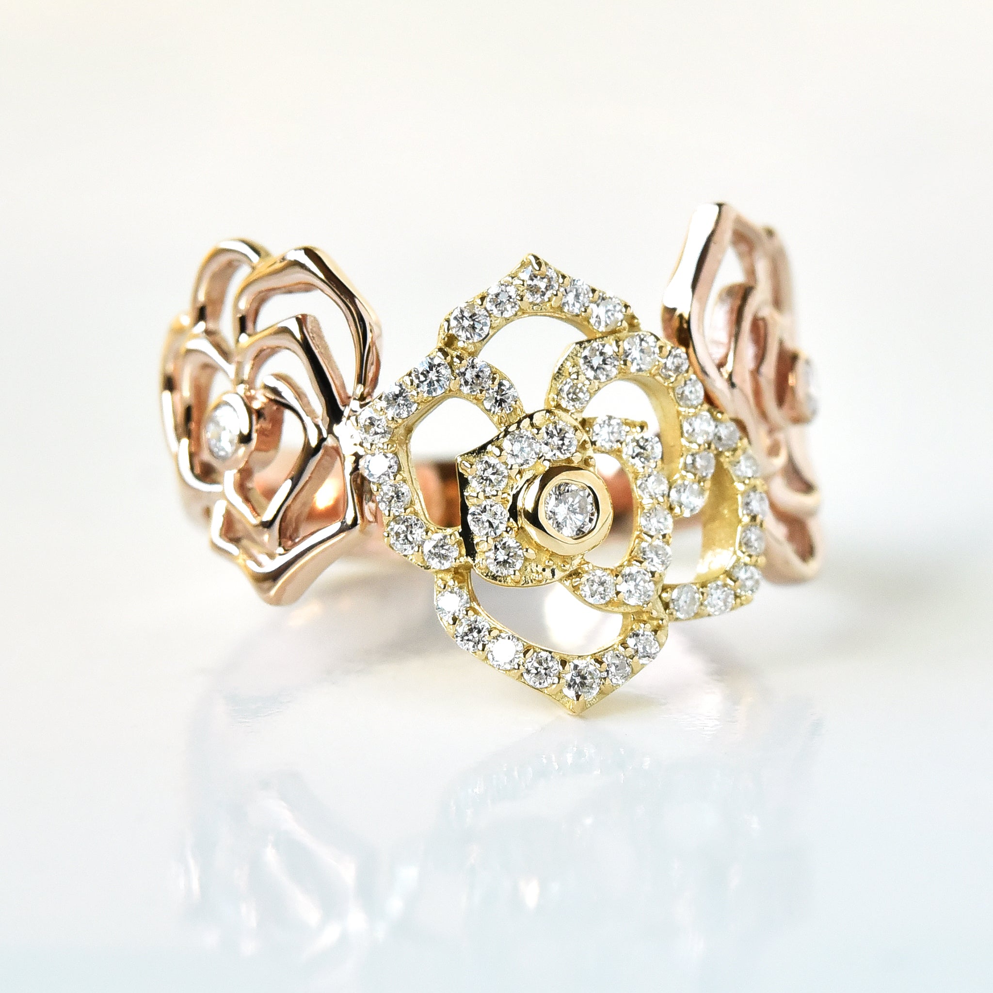 Rose n Diamond Ring