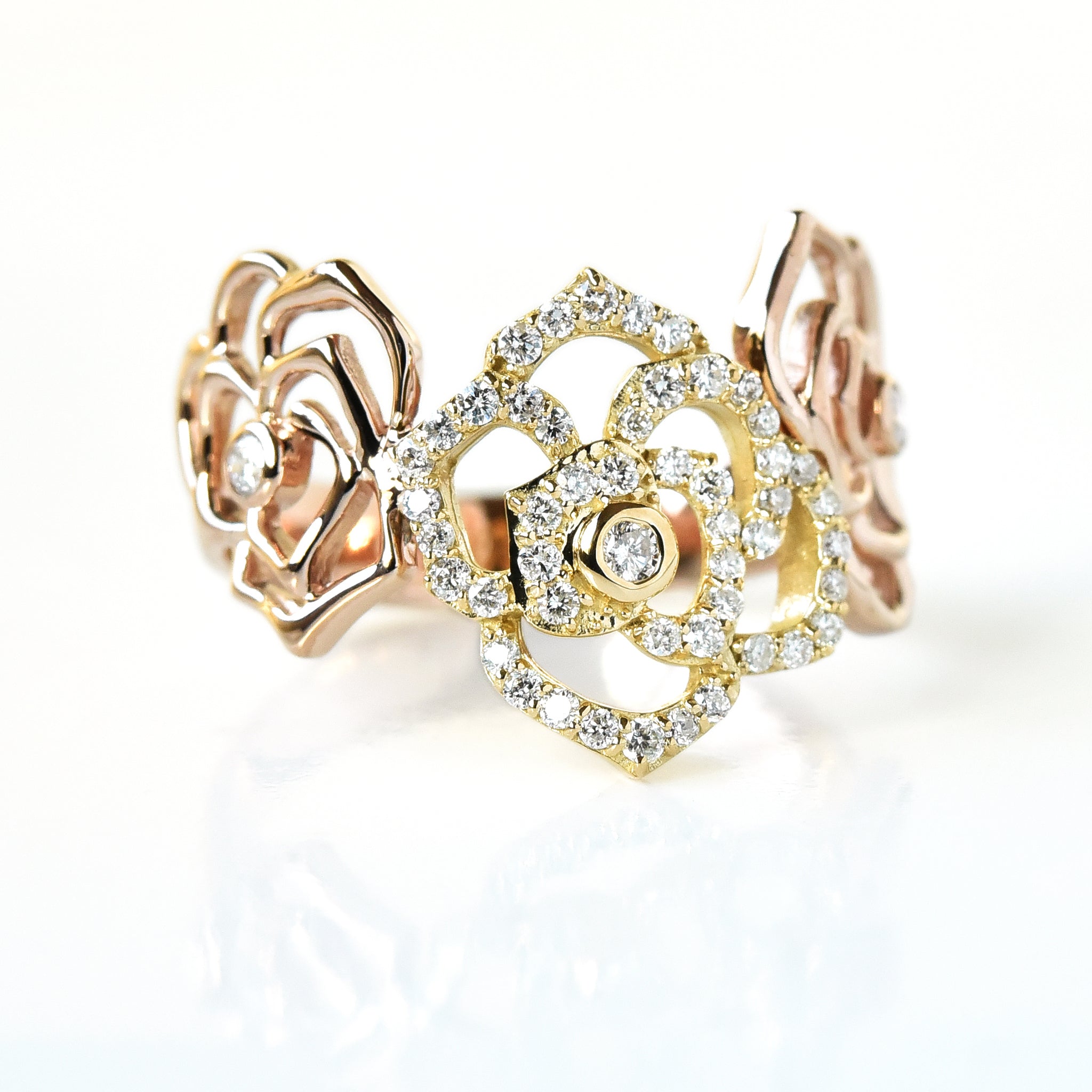 Rose n Diamond Ring