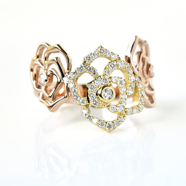 Rose n Diamond Ring