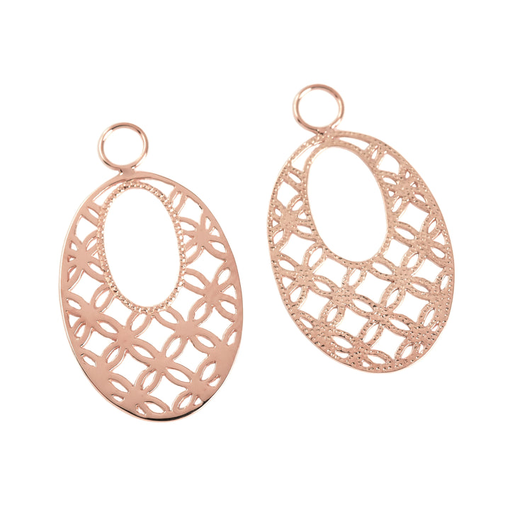 Mesh Oval Earrings