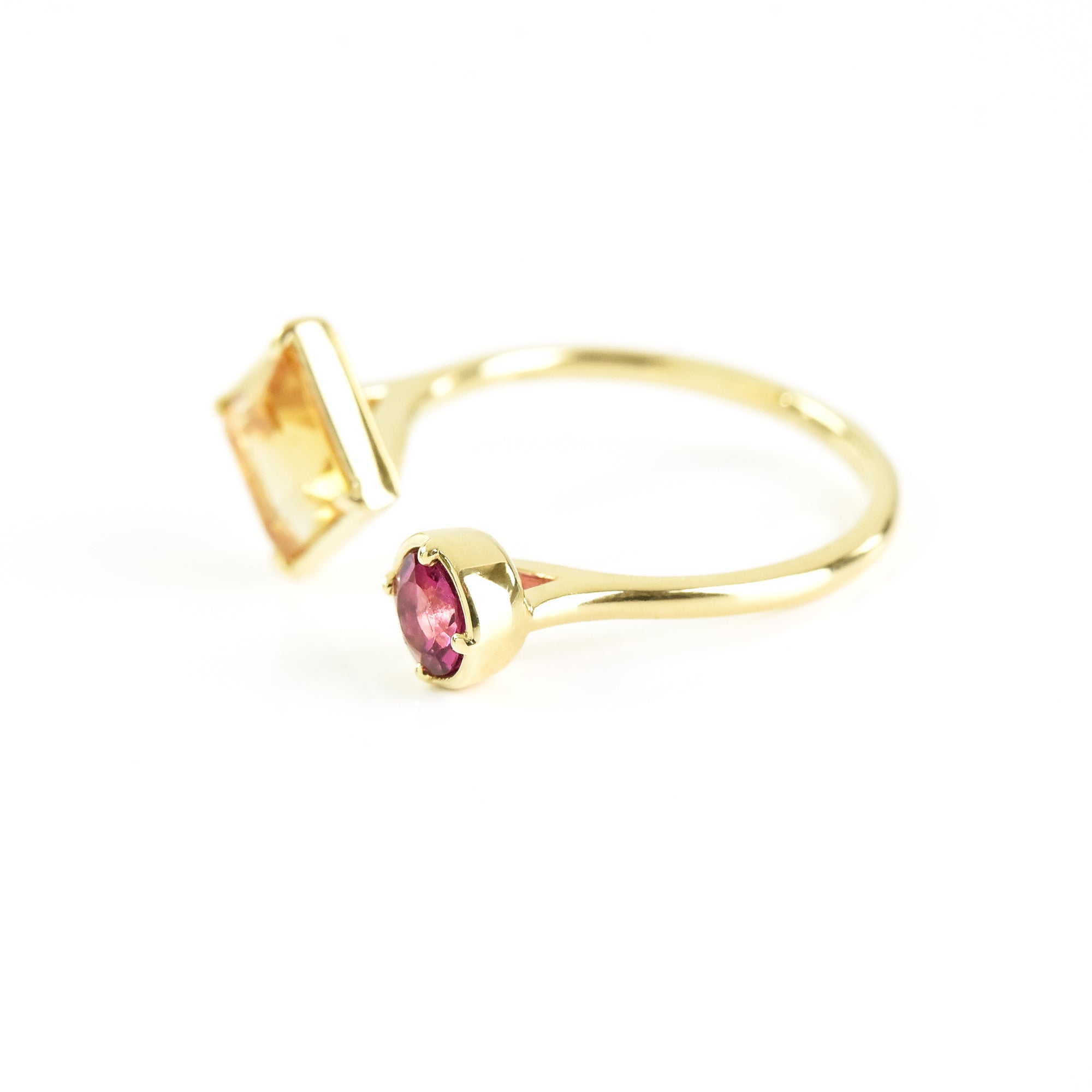 Colored Stones Adjustible Ring