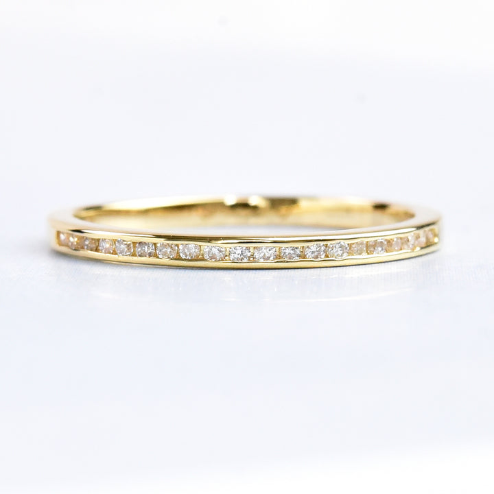 Diamond Line Band Ring