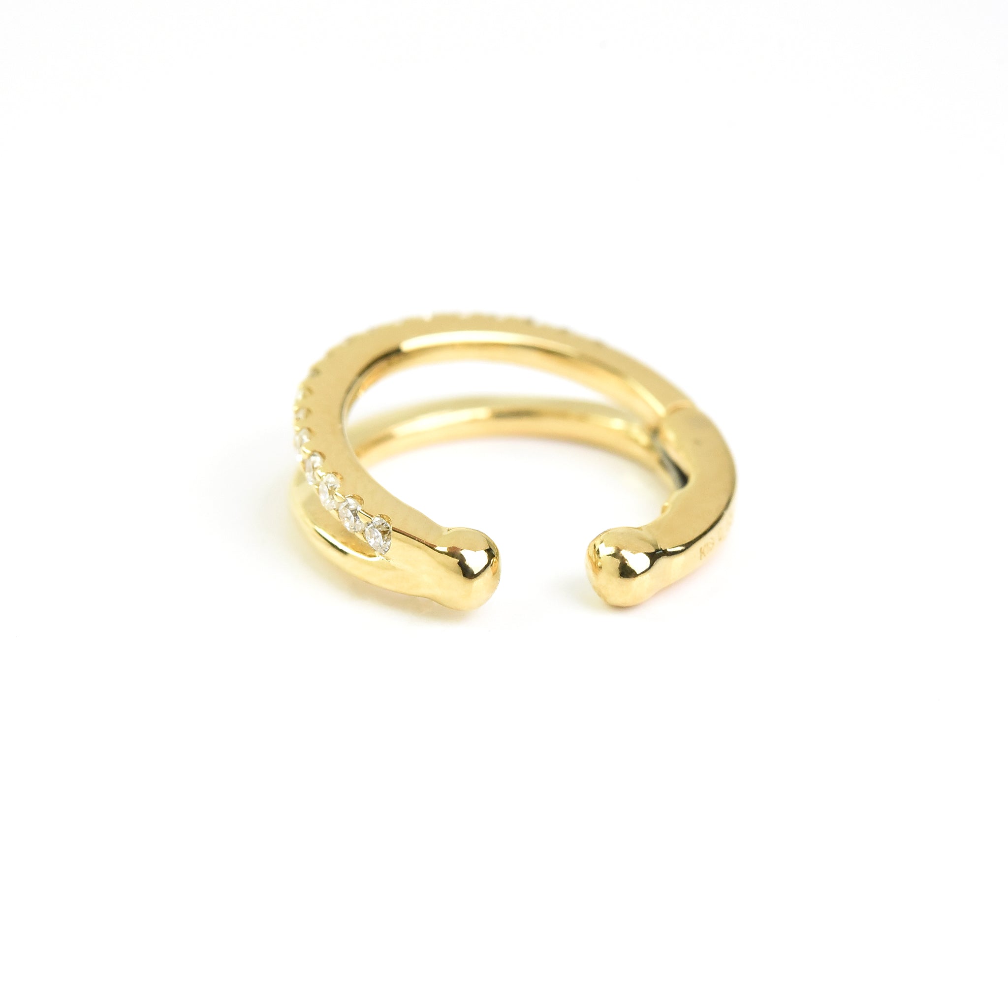 Double Line with Diamonds Cuffs