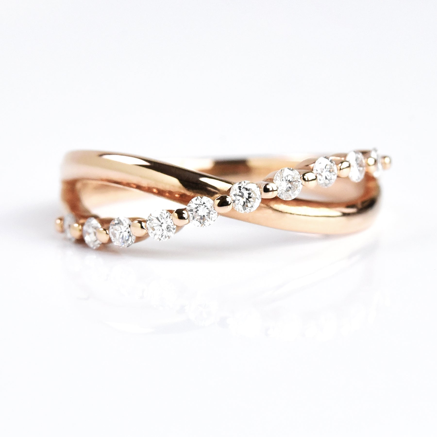 Criss Cross Diamond Ring