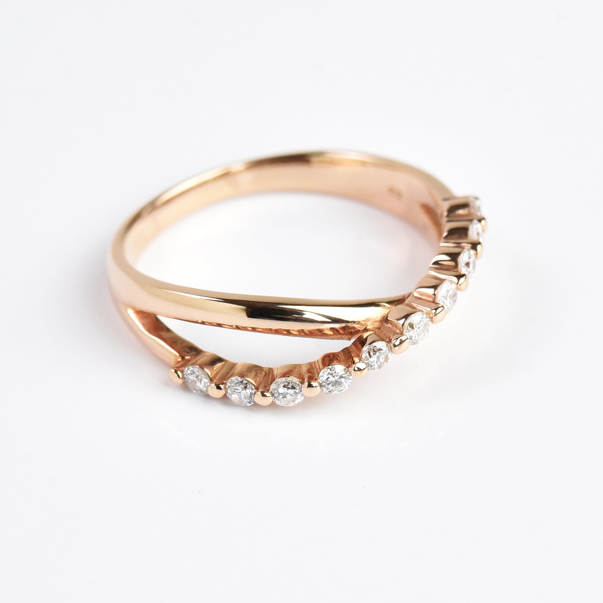 Criss Cross Diamond Ring