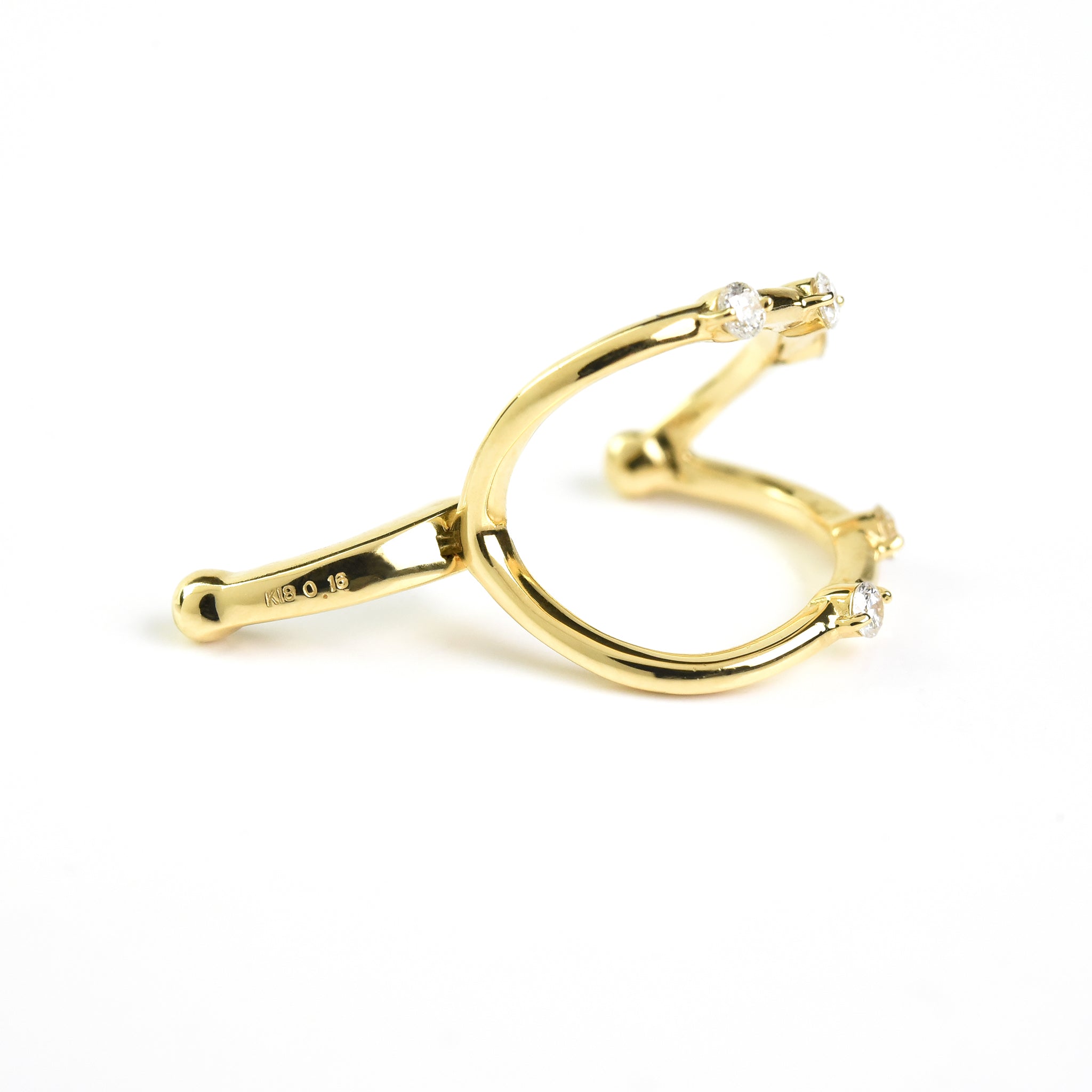Line and Dots Diamonds Cuffs