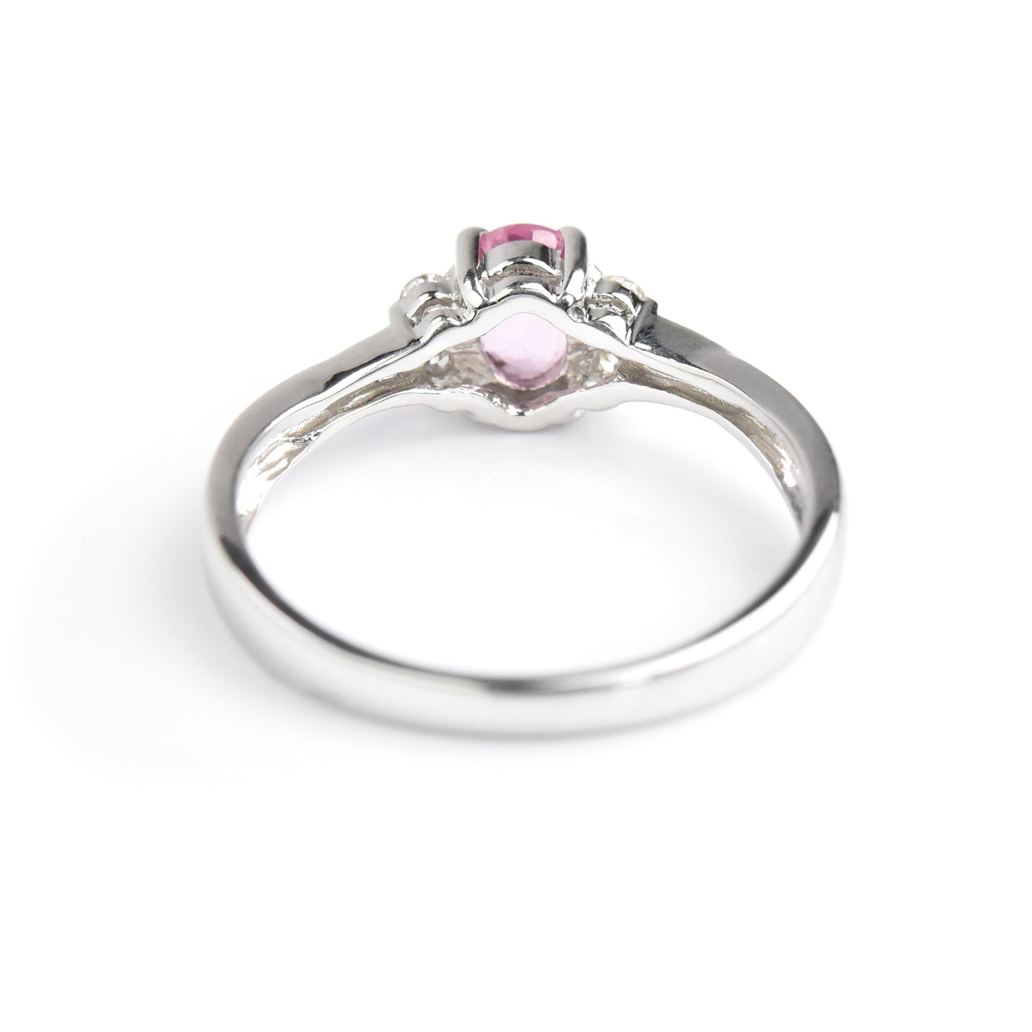 Oval Rubilite Diamond Ring