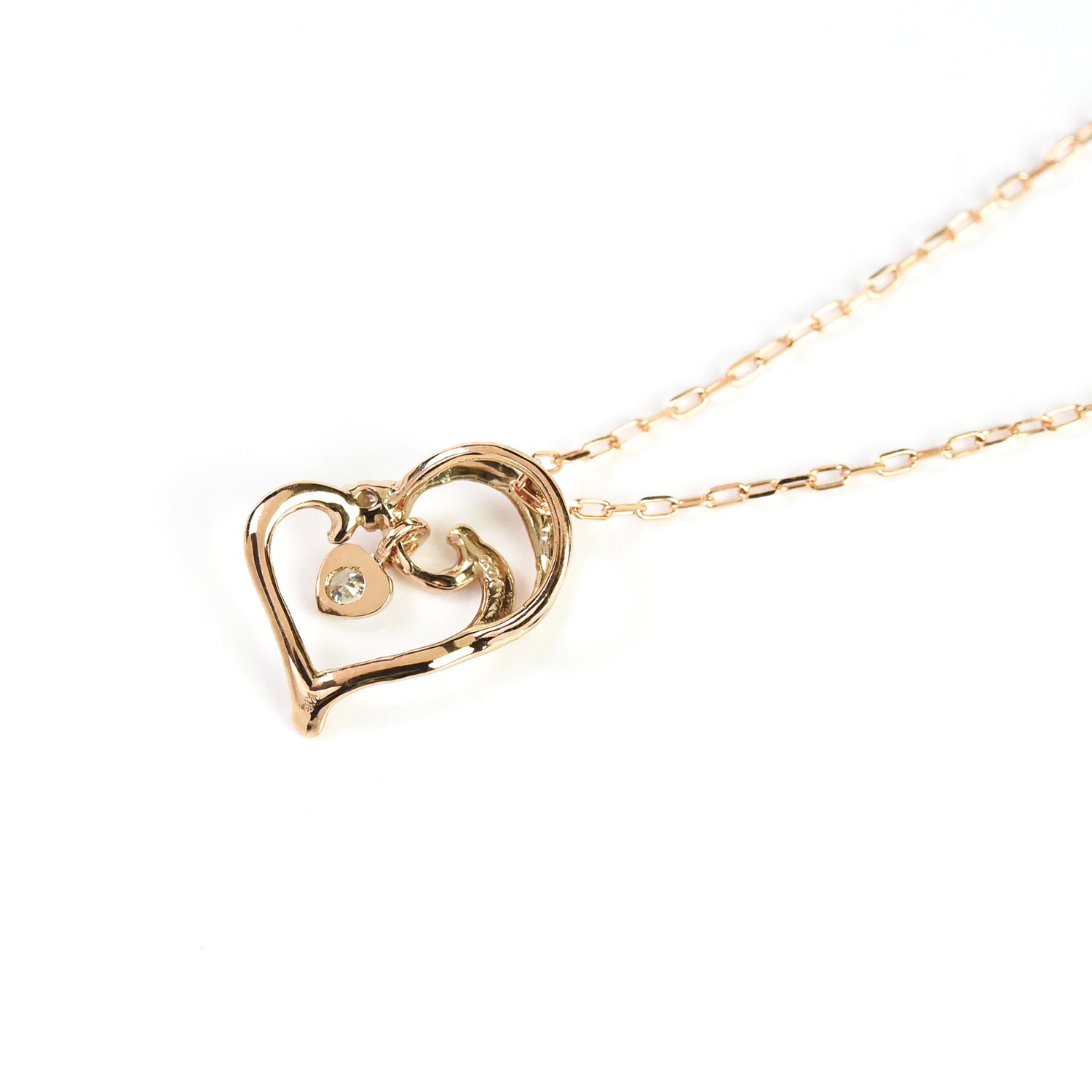 Heart N Diamond Pendant with Chain