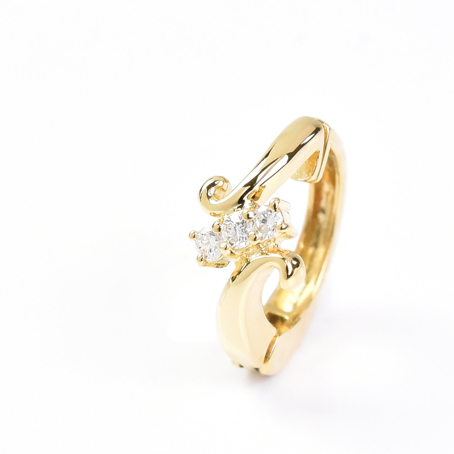 Diamond Curve Earrings