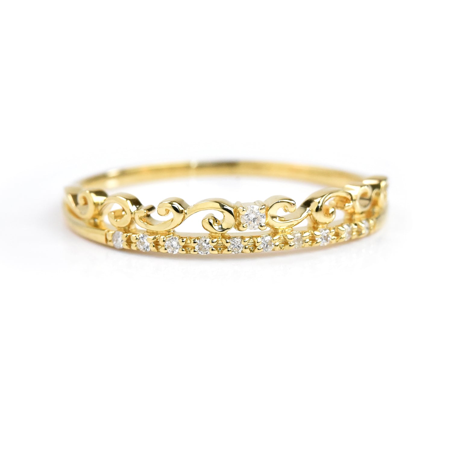 Venetian Diamond Gold Ring