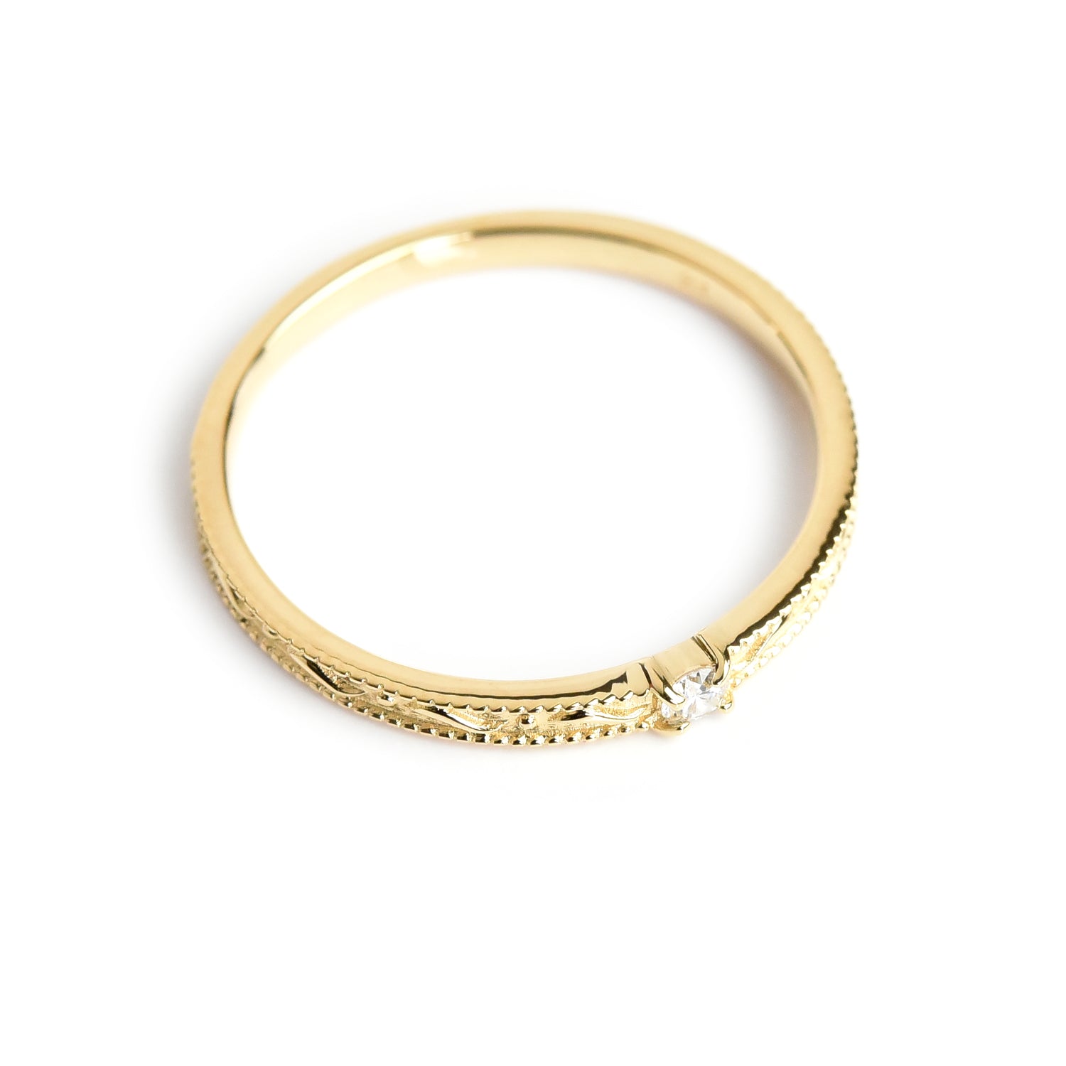 Venetian Band Diamond Ring