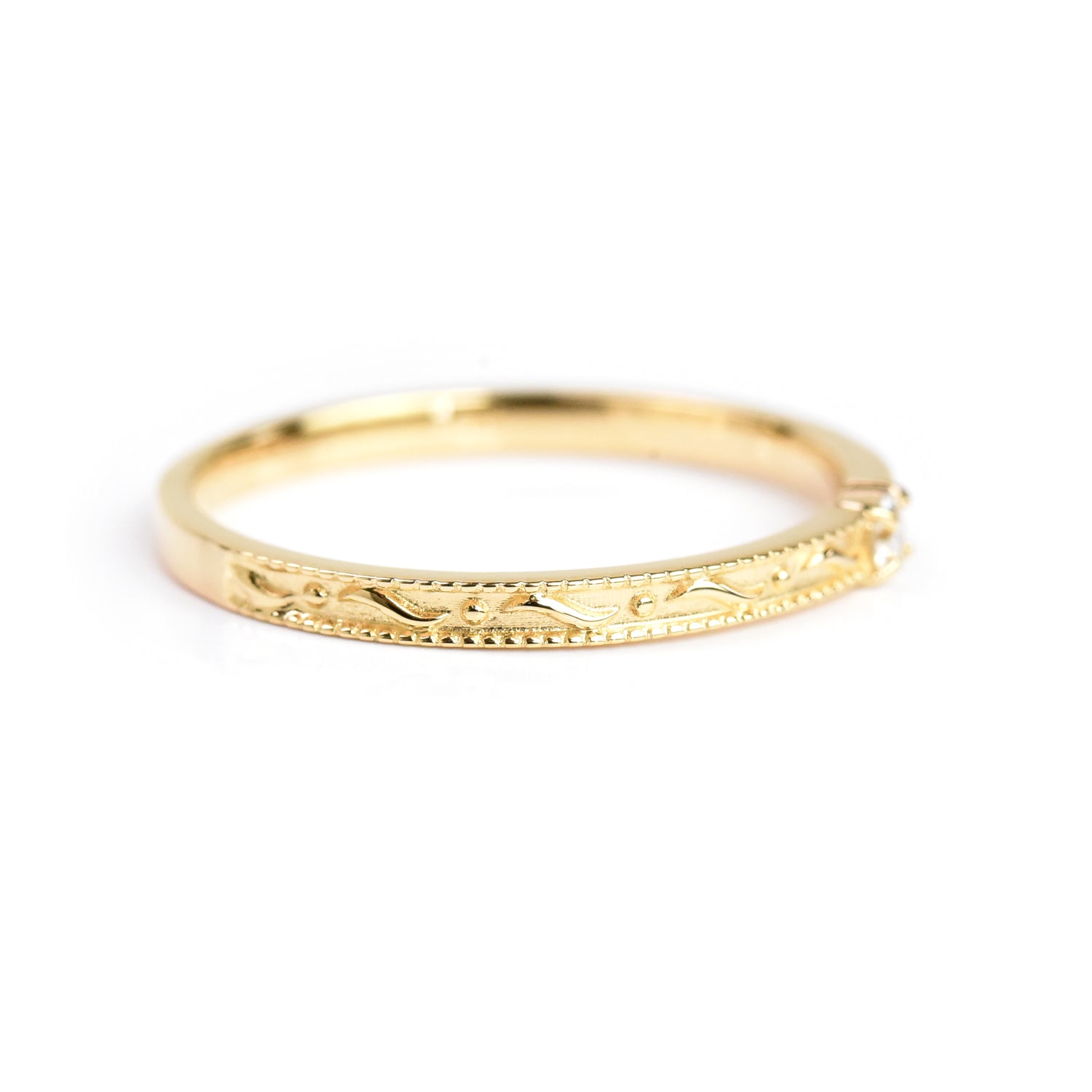 Venetian Band Diamond Ring
