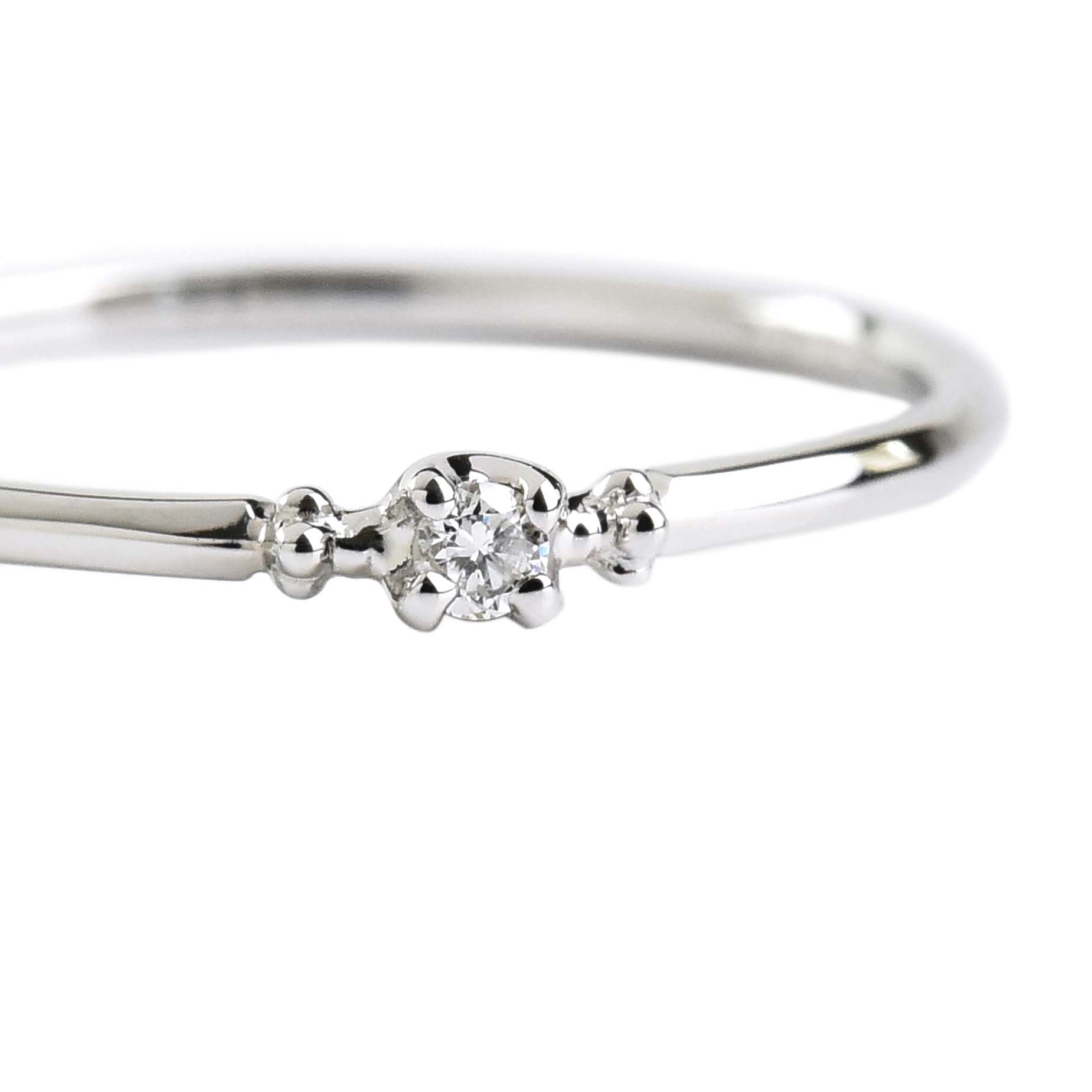 Single Diamond Delicate Ring