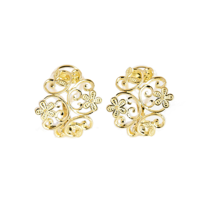 Delicate Flower Mesh Earring