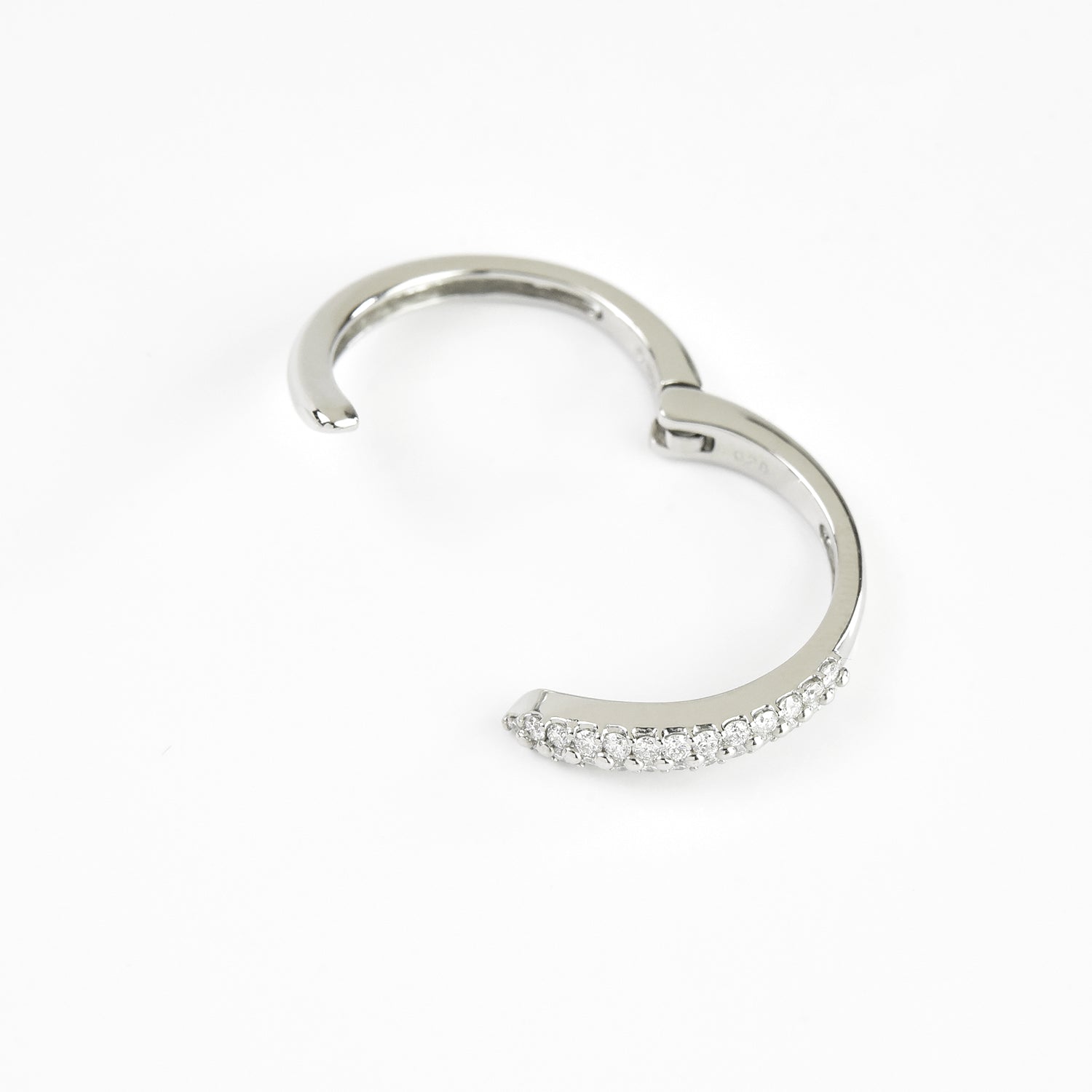 Adjustible Diamond Prong Setting Ring