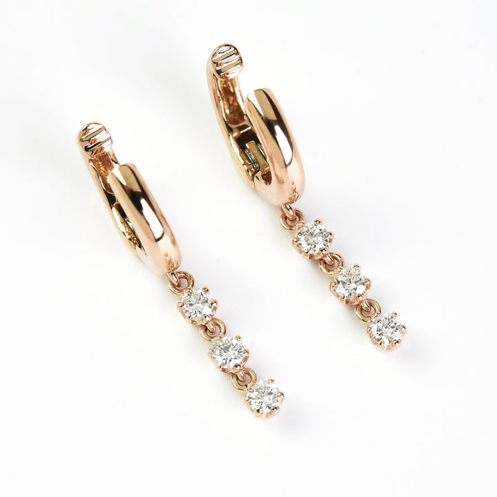 Diamond Dangling Earrings