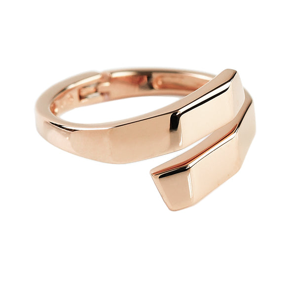 Solid Metal Geometrical Ring