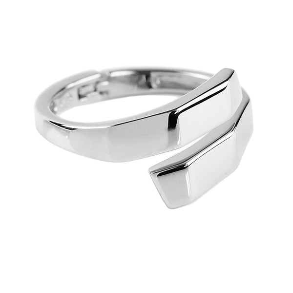 Solid Metal Geometrical Ring